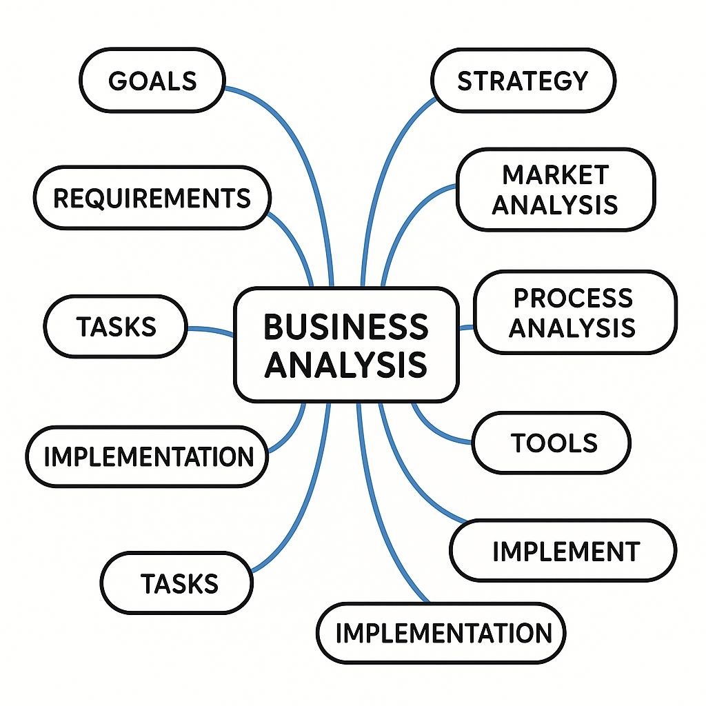 Discovery mind map (goals, constraints, systems, tasks)